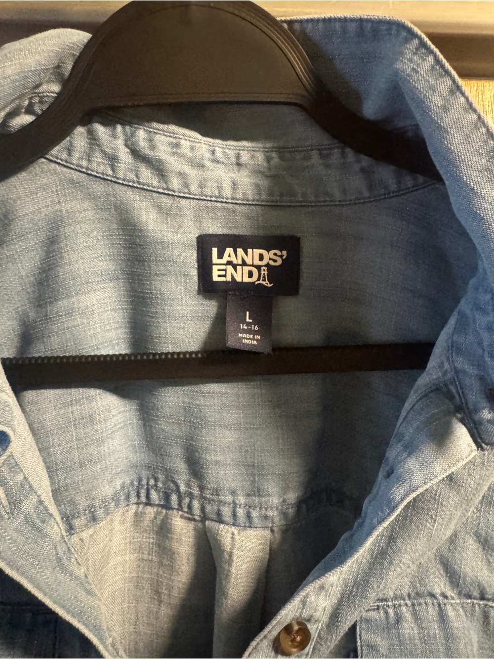 Lands’ End half-button down - Picture 2 of 10